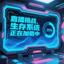 直播挑战,生存系统正在加载中